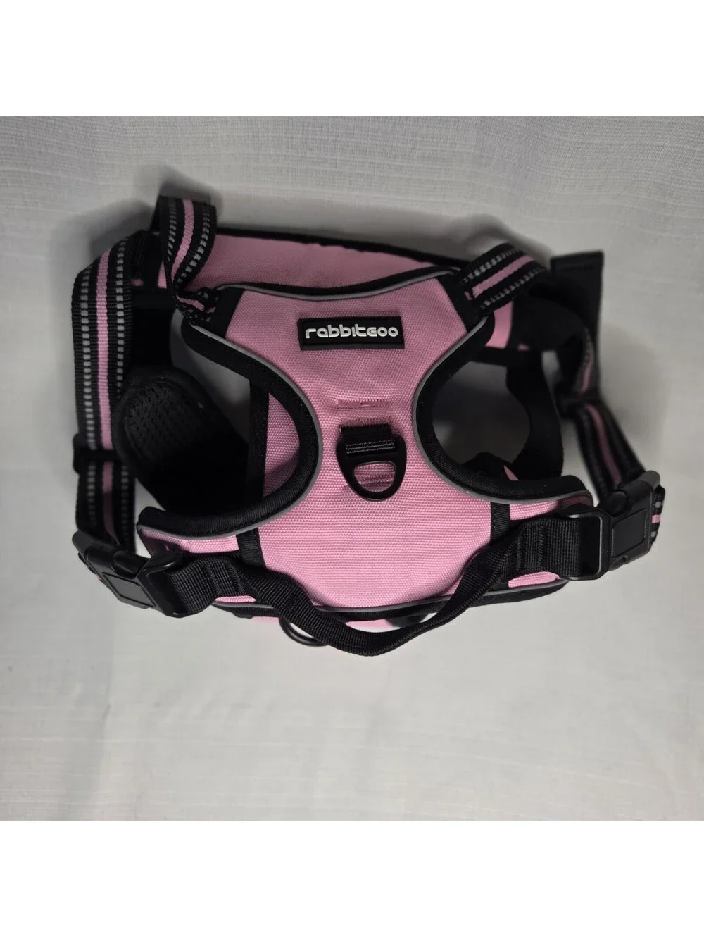 rabbitgoo Dog Harness No Pull Soft Padded Adjustable Reflective Vest Pink XL